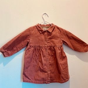 Zara Baby 12-18 M Blush Dress Snaps up front